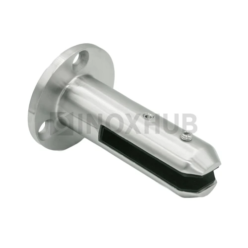 Напольный стеклодержатель литой круглый Ø50×160 мм, AISI 304, GRIT 320