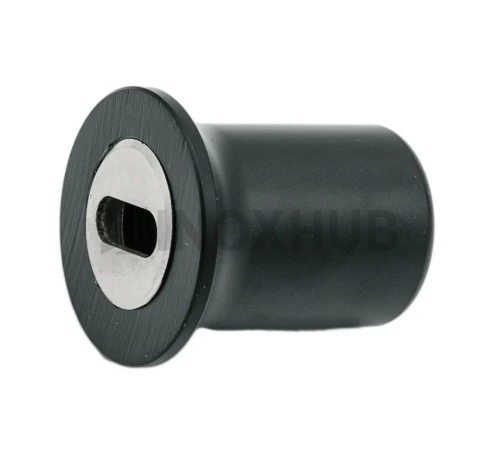 Держатель штанги (907 BLC) к стене, штанга Ø19 мм, Черный мат