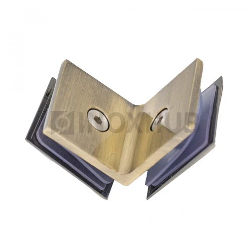 Коннектор (725 Bronze) стекло-стекло 90°, под Бронзу Коннектор (725 Bronze) стекло-стекло 90°, под Бронзу