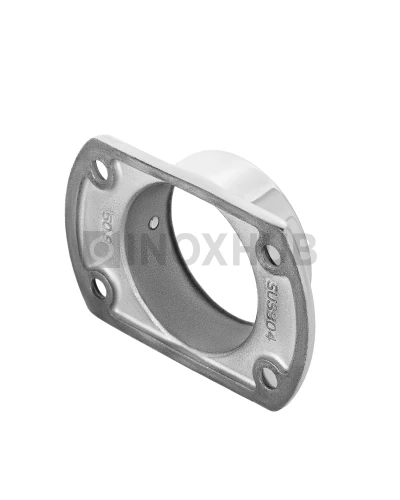 Фланец фигурный усеченный под 4 анкера, Ø50.8 мм, AISI 304, GRIT 600 