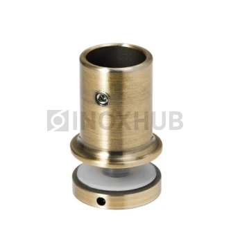 Держатель стекла (906 Bronze), через отверстие, штанга Ø19 мм, под Бронзу