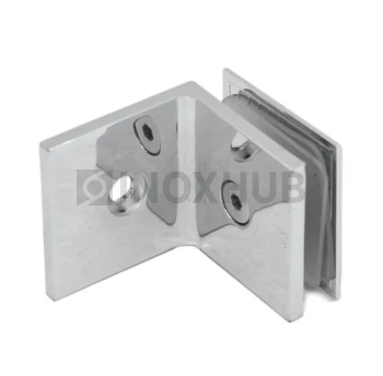 Коннектор L-обр. (722 PС) стекло-стена, полированный хром Коннектор L-обр. (722 PС) стекло-стена, полированный хром