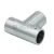 Соединитель-тройник (902 SSS), штанга Ø19 мм,  нерж. сталь матовая