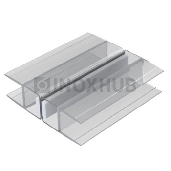 Профиль (209А-10) магнит белый 180º, L=2200 (1компл/2 шт), стекло 10.0 мм