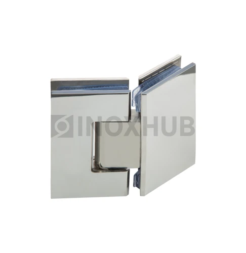 Петля (302 PSS) стекло-стекло 135° (без фаски), нерж. сталь полированная