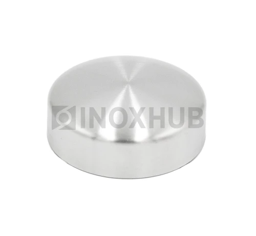 Заглушка внешняя штамп., Ø50.8 мм, AISI 304, GRIT 320