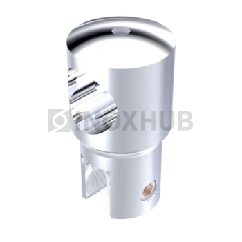 Держатель стекла (914 PC) сквозной, штанга Ø19 мм, полированный хром