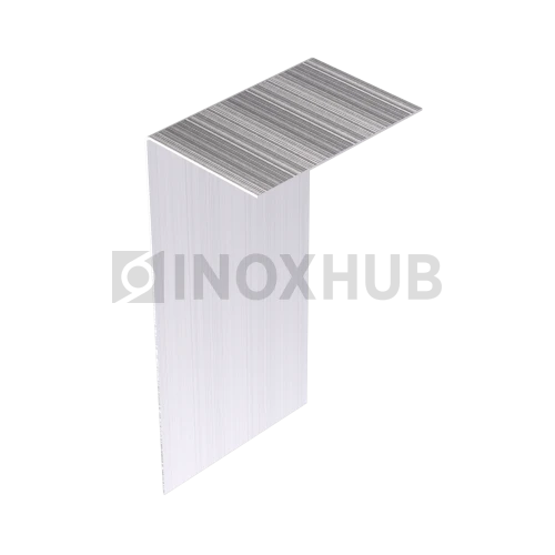 Накладка на профиль 102, на стекло 12.0 мм, 34.0х102.0 мм, L=3000 мм, GRIT 320