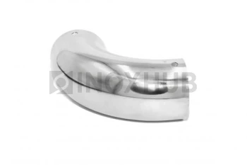 Отвод деревянного или пластикового поручня, Ø49.0 мм, AISI 201, GRIT 600