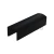 П-поручень под уплотнитель, под стекло 10 мм, L=6000, RAL 9005 Черный Мат П-поручень под уплотнитель, под стекло 10 мм, L=6000, RAL 9005 Черный Мат