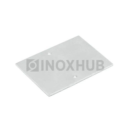 Торцевая заглушка на профиль 80, Анодированный алюминий