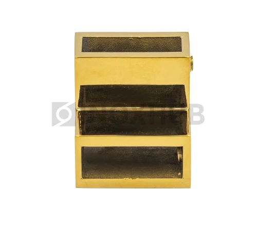 Соединитель штанги 90° (340 Gold), штанга 30×10 мм, под Золото Соединитель штанги 90° (340 Gold), штанга 30×10 мм, под Золото