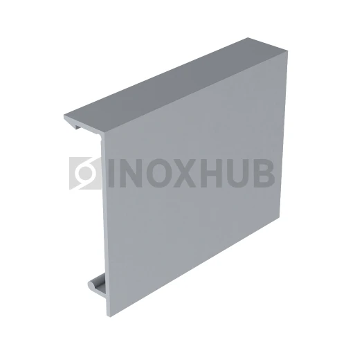 Крышка (40К AL) на профиль 40 зажимной, кратно 3 м, Анодированный алюминий