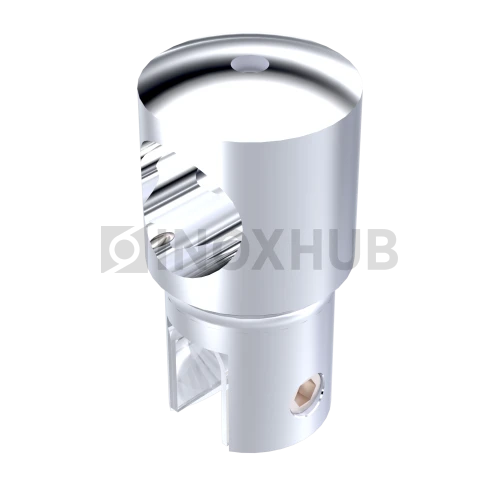 Держатель стекла (914 PC) сквозной, штанга Ø19 мм, полированный хром