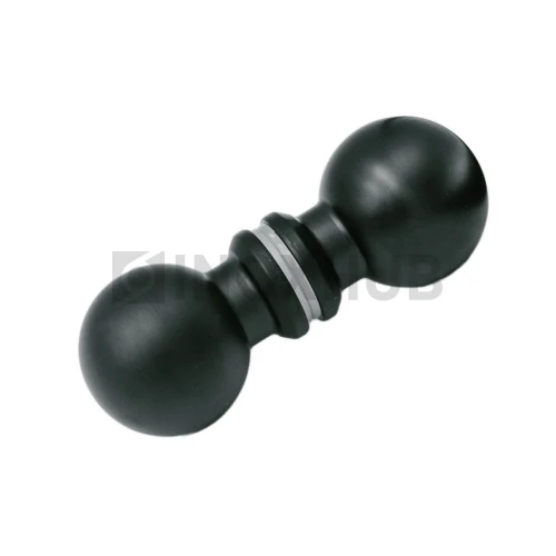 Кноб шар (698 BLC), стекло 6.0-12.0 мм, Черный мат