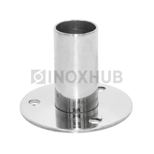 Треханкерная закладная для крепления стойки Ø38.1 мм, AISI 201, GRIT 600 Треханкерная закладная для крепления стойки Ø38.1 мм, AISI 201, GRIT 600