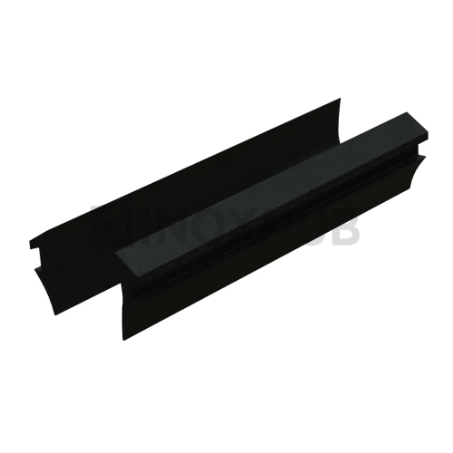 Уплотнитель для П швеллер 22 и П швеллер 24, стекло 10.0 мм, черный