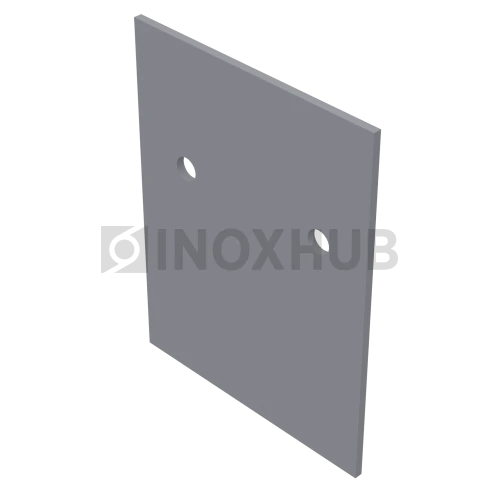 Торцевая заглушка на профиль 44Т, под стекло 10 мм, не анодированный алюминий Торцевая заглушка на профиль 44Т, под стекло 10 мм, не анодированный алюминий