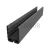 Уплотнитель в АЛЮМИНИЕВЫЙ поручень с пазом 24.0×24.0 мм, стекло 10.0 мм, кратно 3 м ЧЕРНЫЙ Уплотнитель в АЛЮМИНИЕВЫЙ поручень с пазом 24.0×24.0 мм, стекло 10.0 мм, кратно 3 м ЧЕРНЫЙ