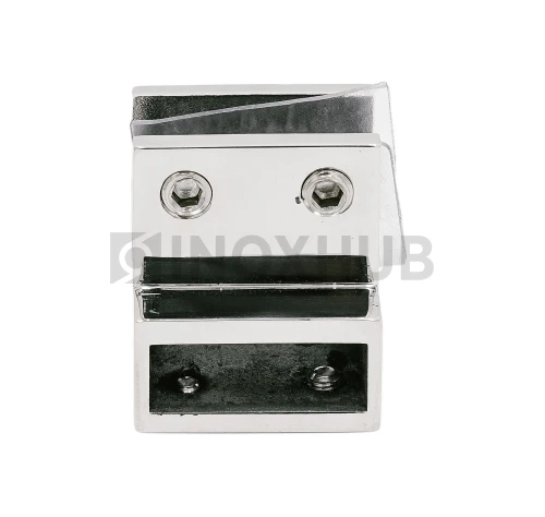 Держатель стекла (347 PSS) торцевой горизонтальный, штанга 30×10 мм, нерж. сталь полированная