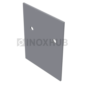 Торцевая заглушка на профиль 44Т, под стекло 10 мм, не анодированный алюминий Торцевая заглушка на профиль 44Т, под стекло 10 мм, не анодированный алюминий