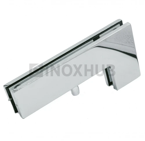 Фитинг угловой (140 PSS) на фрамугу с осью, стекло 10-12 мм, нерж. сталь полированная Фитинг угловой (140 PSS) на фрамугу с осью, стекло 10-12 мм, нерж. сталь полированная