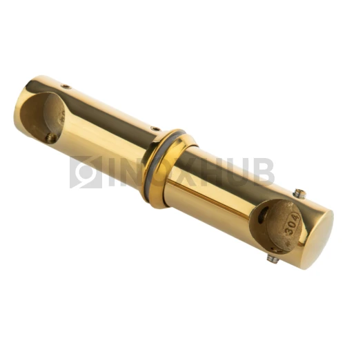 Ручка регулируемая (660 GOLD) под трубу Ø19 душевая, торцевой держатель, под Золото Ручка регулируемая (660 GOLD) под трубу Ø19 душевая, торцевой держатель, под Золото