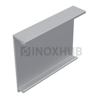 Комплект крышек (44К-3000 AL) профиль 44, L=3000мм (2 шт), Анодированный алюминий