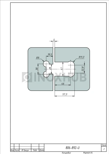 Петля (520 GM) стекло-стекло 180°, нерж. сталь, антрацит