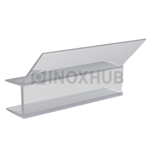 Профиль (203-10), L=2200, стекло 10.0 мм, ПВХ прозрачный