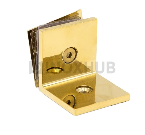 Коннектор L-обр. (722 Gold) стекло-стена, под Золото Коннектор L-обр. (722 Gold) стекло-стена, под Золото