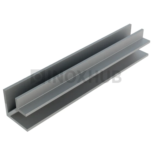 Угловой профиль 90°, 19×19×12.5×1.75 мм L=3000, стекло 8.0 мм, полированный алюминий Угловой профиль 90°, 19×19×12.5×1.75 мм L=3000, стекло 8.0 мм, полированный алюминий