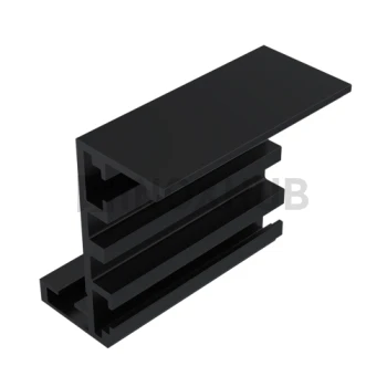 Комплект (802-6000 RAL) Z-обр. дверной коробки, L=6120 мм, алюминий, RAL 9005 Черный мат