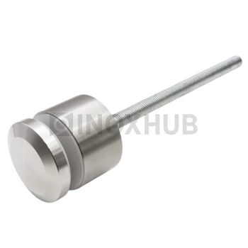 Точечный стеклодержатель удлиненный усиленный, стекло 6.0-30.0 мм, М10, AISI 304, GRIT 320 Точечный стеклодержатель удлиненный усиленный, стекло 6.0-30.0 мм, М10, AISI 304, GRIT 320