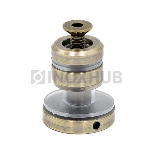 Крепление (449 Bronze) трека 30×10 к стеклу, под Бронзу