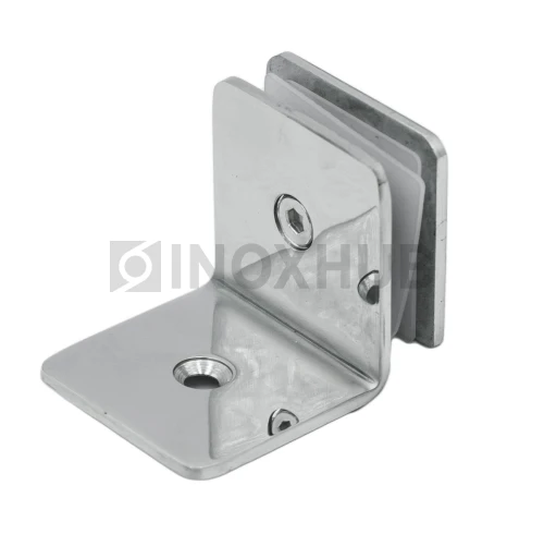 Коннектор L-обр. (732 PSS) стекло-стена (без фаски), нерж. сталь полированная Коннектор L-обр. (732 PSS) стекло-стена (без фаски), нерж. сталь полированная