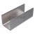 Профиль (П-16-3000 SSS) П-образный, 19.7×18.5 мм L=3000, стекло 16.0 мм, AISI 304 GRIT 320 Профиль (П-16-3000 SSS) П-образный, 19.7×18.5 мм L=3000, стекло 16.0 мм, AISI 304 GRIT 320