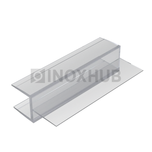 Профиль (205-10), L=2200, стекло 10.0 мм, ПВХ прозрачный