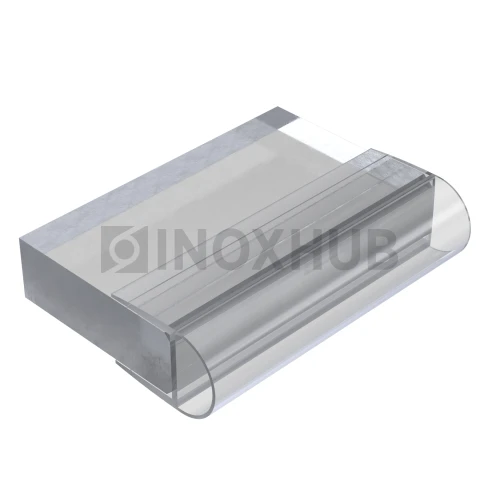 Профиль (212-10 CL), L=2200, стекло 10.0 мм, ПВХ прозрачный БЕЛЫЙ Профиль (212-10 CL), L=2200, стекло 10.0 мм, ПВХ прозрачный БЕЛЫЙ