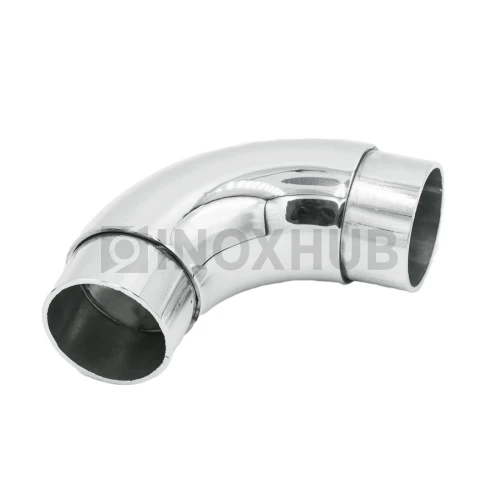 Отвод со вставками, Ø42.4×1.5 мм, AISI 304, GRIT 600 Отвод со вставками, Ø42.4×1.5 мм, AISI 304, GRIT 600