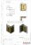 Петля (304 Bronze) стекло-стекло 90°, под Бронзу Петля (304 Bronze) стекло-стекло 90°, под Бронзу