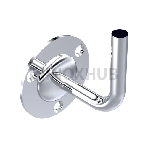 Крепление пристенного поручня без ложемента сварное, AISI 304, GRIT 600 Крепление пристенного поручня без ложемента сварное, AISI 304, GRIT 600