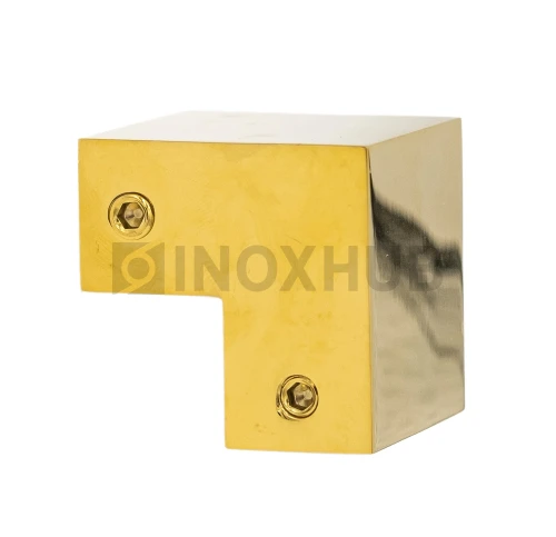 Соединитель штанги 90° (340 Gold), штанга 30×10 мм, под Золото Соединитель штанги 90° (340 Gold), штанга 30×10 мм, под Золото