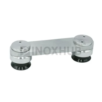 Коннектор (820 SSS) стекло-стекло под зенковку, нерж. сталь матовая