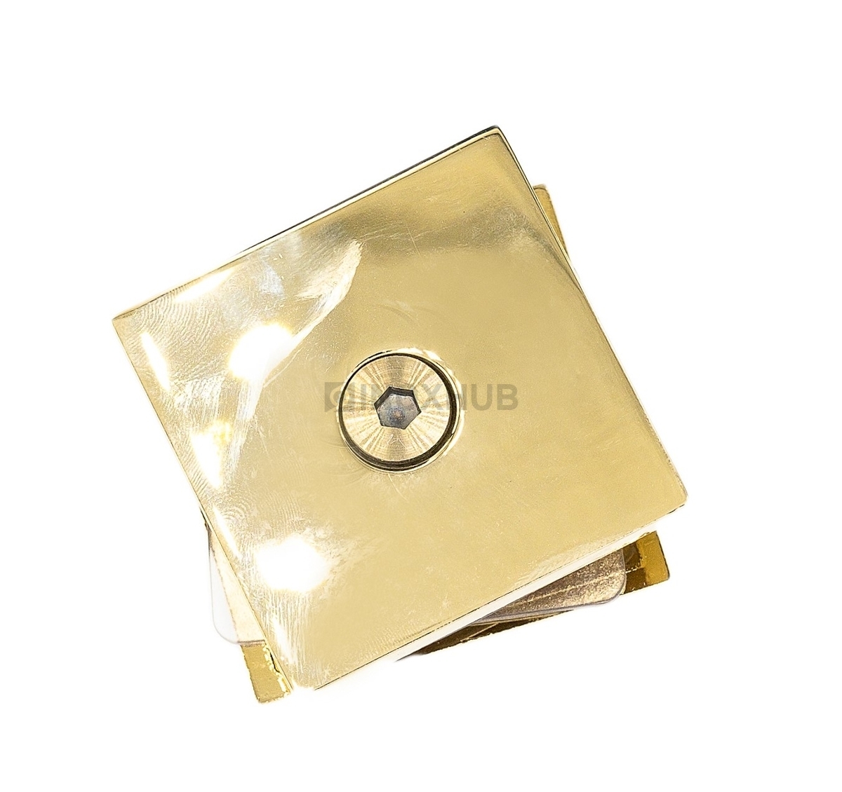 Коннектор (721-1 Gold) стекло-стена, 1 отверстие, под Золото