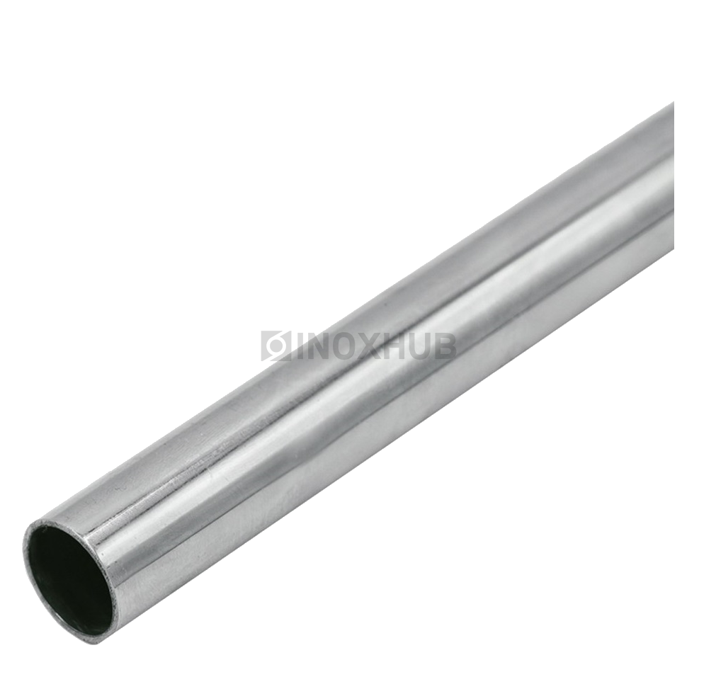 Труба круглая AISI 304, ASTM A554, Ø25.0×1.2×4000 мм, GRIT 600