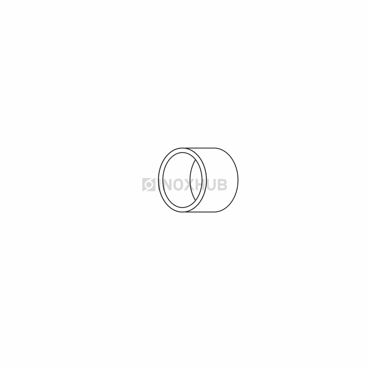 Заглушка INOXHUB для Дюралайта 13мм INH-L01-DL-2WH, 1 штука