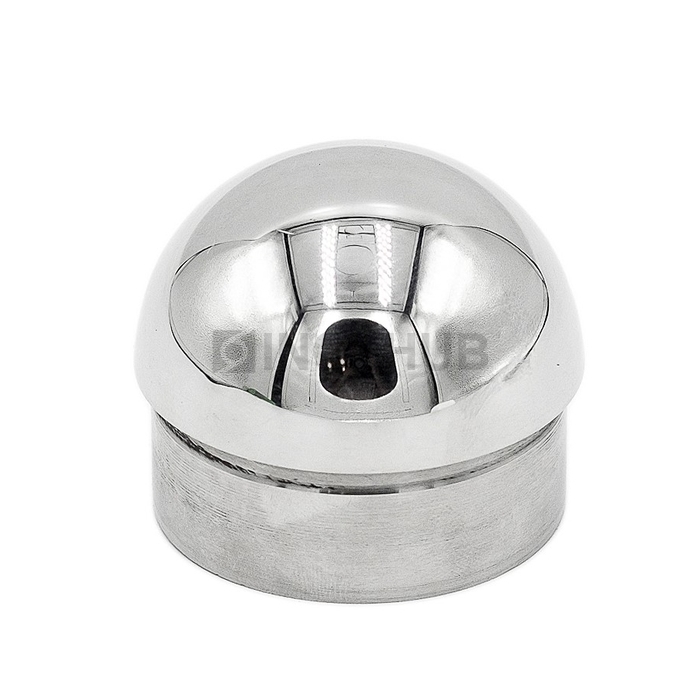 Заглушка сферическая со вставкой  Ø38.1 мм AISI 304 GRIT 600