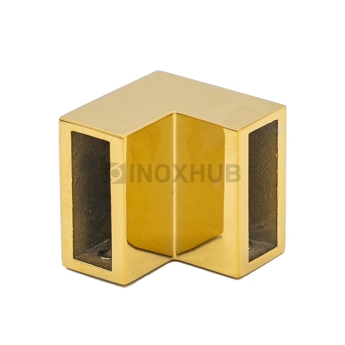 Соединитель штанги 90° (340 Gold)  штанга 30×10 мм под Золото