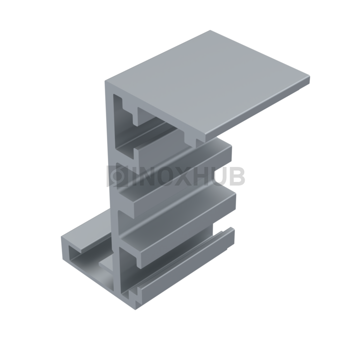 Комплект (802-6000 AL) Z-обр. дверной коробки  L=6120 мм Анодированный алюминий 
